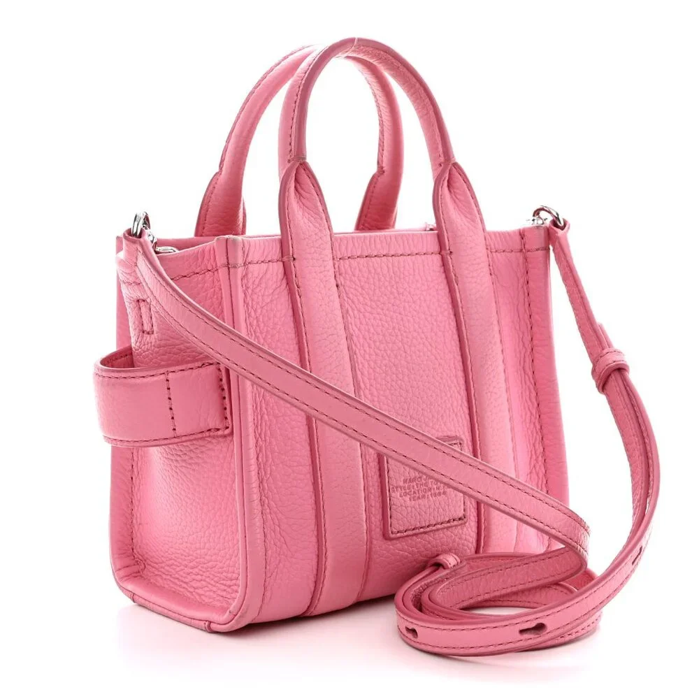 AUTHENTIC MARC JACOBS Pink Leather "Mini" Tote Bag - Picture 2 of 5